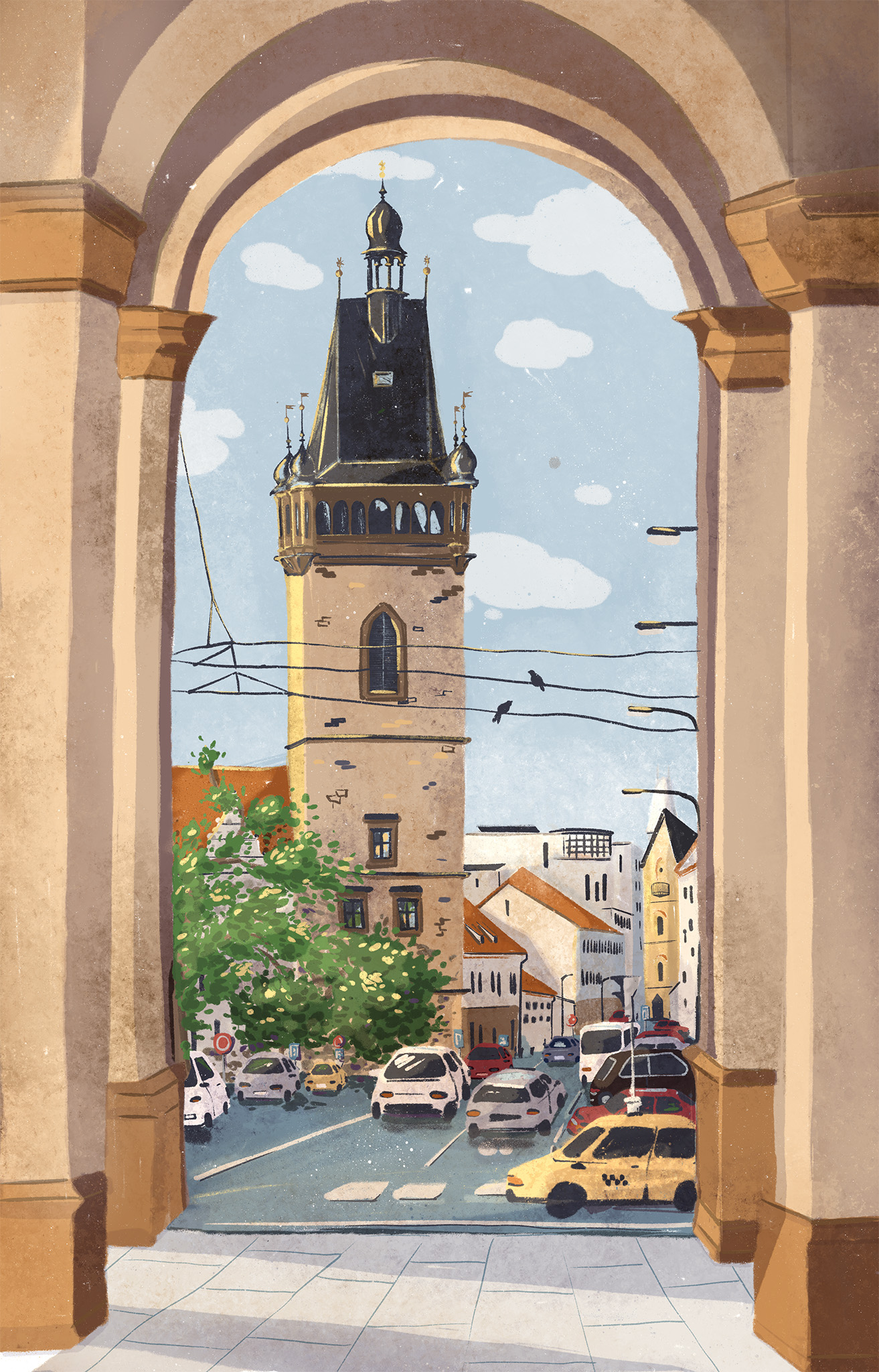 Saturday Sketch Novoměstská radnice