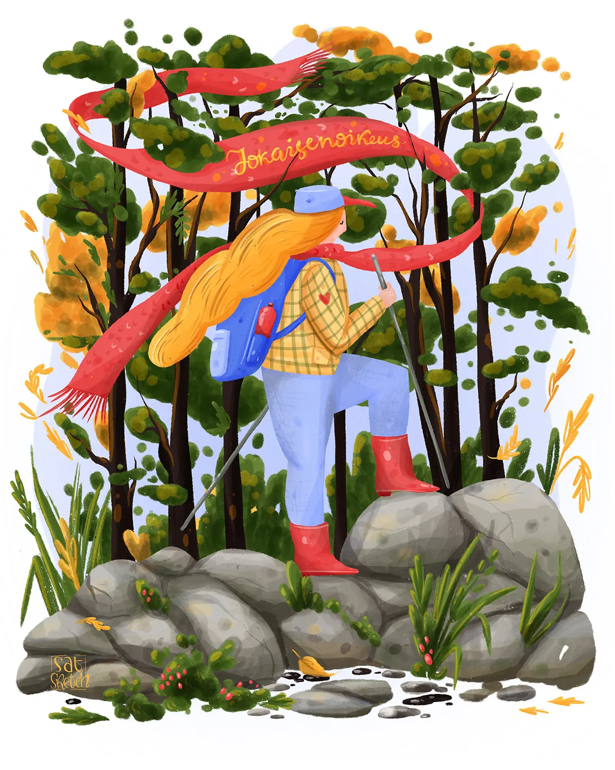 Jokaisenoikeus illustration by Tatiana Saturday Sketch